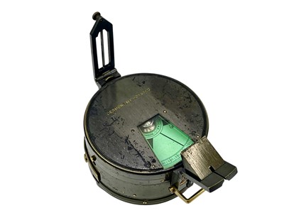 Lot 506 - A Watkin's lacquered brass patent clinometer.