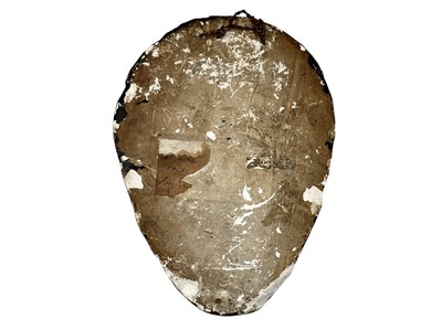 Lot 46 - A 20th century painted plaster wall mask.