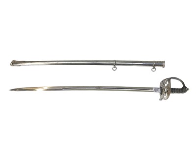 Lot 598 - A Victorian Volunteer rifles officer's sword.