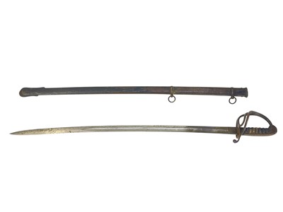 Lot 586 - A British cavalry trooper's sword.