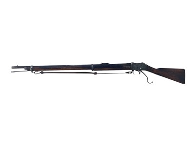 Lot 587 - An 1889 British Army Martini Henry Mk II rifle.