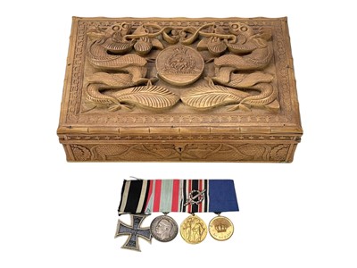 Lot 542 - A WWI German medal group of four.