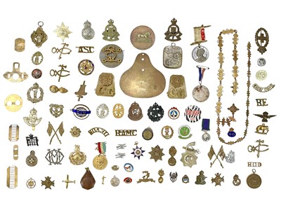 Lot 563 - A collection of mainly British cap badges.