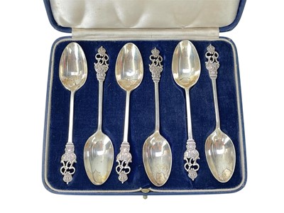 Lot 178 - A cased set of six George VI '1937' coronation commemorative spoons.