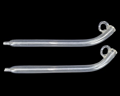 Lot 102 - Two 19th century glass cider sampling taps.