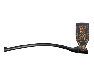 Lot 105 - A George III painted wood ceremonial axe.