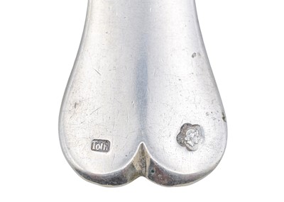 Lot 7 - A set of six Austrian-Hungarian silver tablespoons.