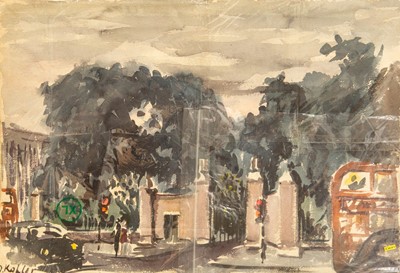 Lot 168 - Double-sided mId-Century Watercolour