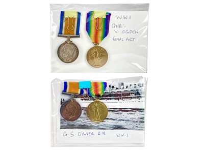 Lot 521 - Two WWI pairs.