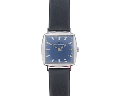Lot 1070 - GIRARD-PERREGAUX - A gentleman's stainless steel manual wind dress watch.