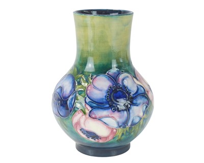 Lot 234 - A Moorcroft pottery 'Anemone' vase.