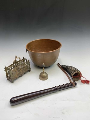 Lot 52 - A late 19th century circular copper bowl, with...