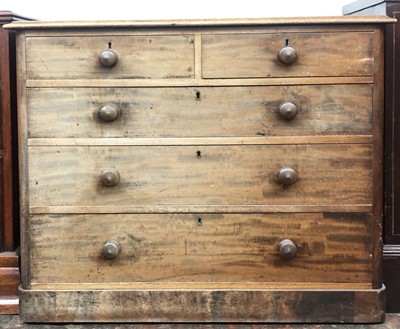 Lot 3182 - A Victorian mahogany chest, of small...