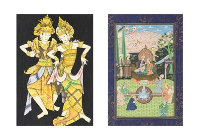 Lot 731 - An Indo-Persian miniature painting.
