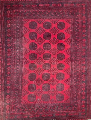 Lot 604 - An Afghan Mauri carpet.