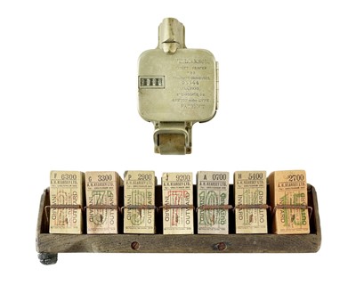 Lot 539 - A Williamson ticket printer.