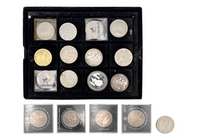 Lot 219 - A GB collection of crown coins.