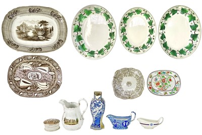 Lot 224 - An early 19th century Spode 'Greek' pattern gravy/sauce boat.