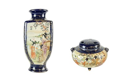 Lot 721 - A Japanese Satsuma vase.