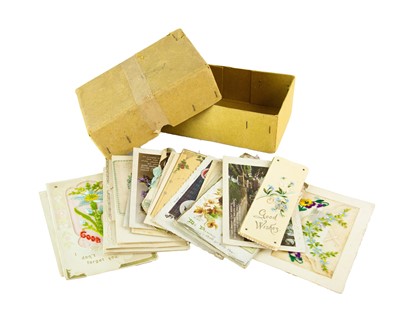 Lot 42 - A collection of Victorian greetings and Christmas cards.