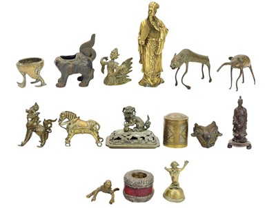 Lot 741 - A collection of Chinese and other metalware.
