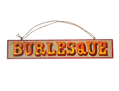 Lot 106 - A hand painted sign.