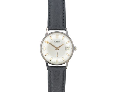 Lot 1053 - ROAMER - An Incabloc stainless steel gentleman's manual wind wristwatch.