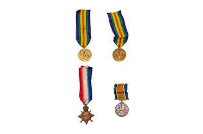 Lot 537 - A WWi trio to Pte D Robinson R A M C.