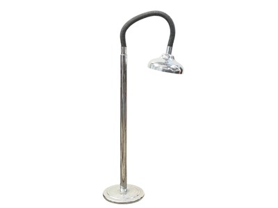 Lot 419 - A mid-century chrome floor lamp.