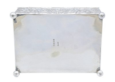 Lot 11 - A good Victorian silver jewellery casket by Henry William Curry.