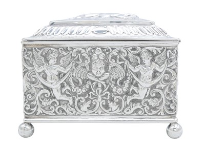 Lot 11 - A good Victorian silver jewellery casket by Henry William Curry.