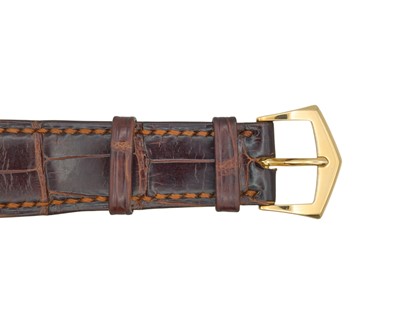 Lot 1005 - PATEK PHILIPPE - A fine Calatrava 18k gentleman's automatic wristwatch.