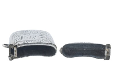 Lot 12 - A George V silver match holder/vesta case.
