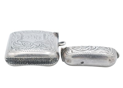 Lot 12 - A George V silver match holder/vesta case.