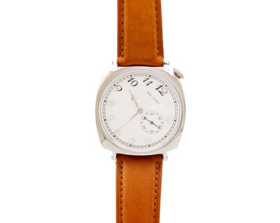 Lot 1016 - BALTANY - A stainless steel rotated dial gentleman's automatic wristwatch.