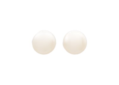 Lot 137 - A pair of 9k gold cultured pearl stud earrings.