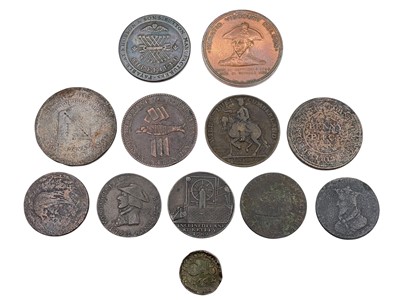 Lot 198 - GB 18th-19th century copper tokens and medallions.