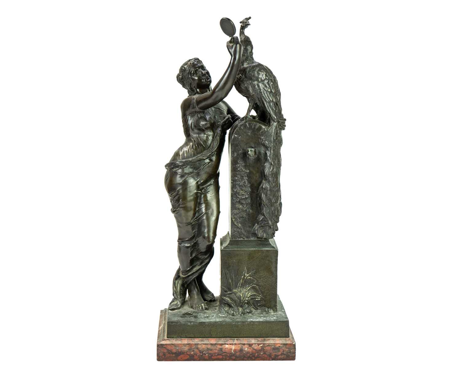 Lot 1 - Henri Louis Levasseur, a bronze Le beau Paon.