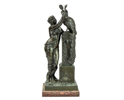 Lot 1 - Henri Louis Levasseur, a bronze Le beau Paon.