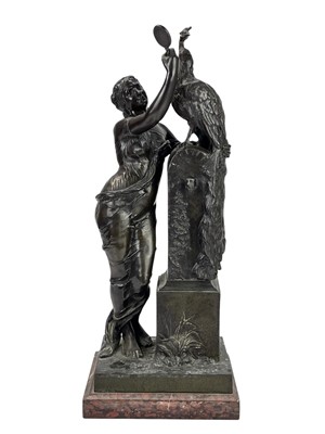 Lot 1 - Henri Louis Levasseur, a bronze Le beau Paon.