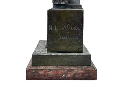 Lot 1 - Henri Louis Levasseur, a bronze Le beau Paon.