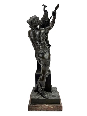 Lot 1 - Henri Louis Levasseur, a bronze Le beau Paon.