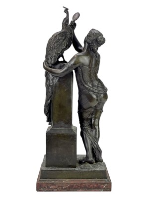 Lot 1 - Henri Louis Levasseur, a bronze Le beau Paon.