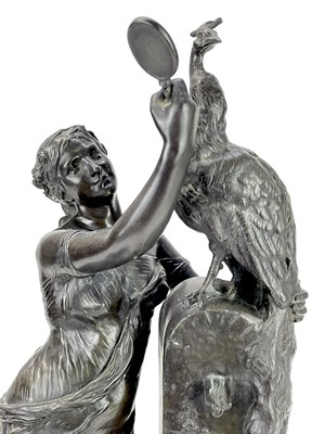 Lot 1 - Henri Louis Levasseur, a bronze Le beau Paon.