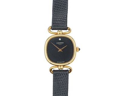 Lot 1037 - LONGINES - An 18k lady's manual wind dress watch, ref. 4287.
