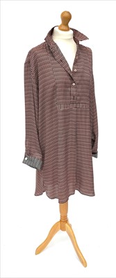 Lot 2807 - A Paul Smith pink and black check silk feel...