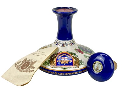 Lot 299 - A sealed ceramic decanter and stopper of Pusser's British Navy rum.