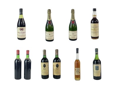 Lot 300 - Ten bottles of vintage wines and spirits.