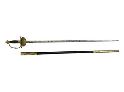 Lot 198 - A Victorian court sword.