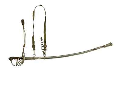 Lot 208 - An Italian Bersaglieri Officers sabre and scabbard